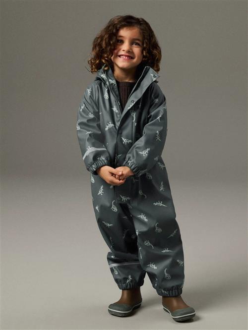 NAME IT Fleece Regndragt Dry10 Balsam Green Dino