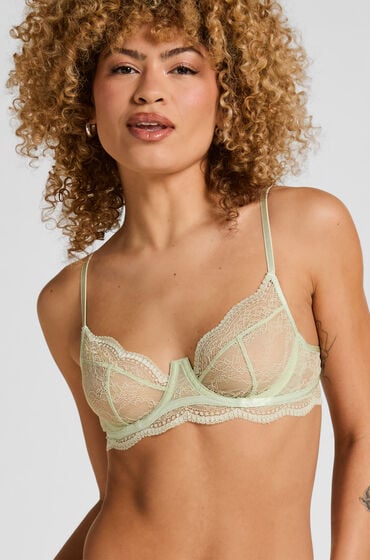 Hunkemöller Ikke-formstøbt bøjle-bh Isabelle Grøn