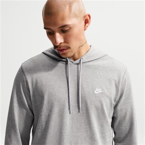 Maskinstrikket Nike Club-hættetrøje til mænd - grå
