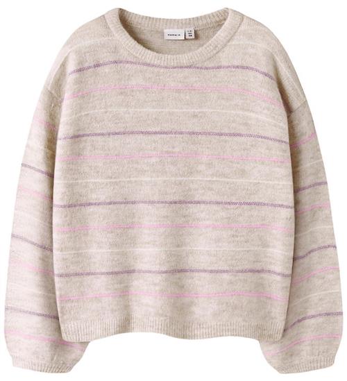 Name It Bluse - Strik - Loose - NkfDotto - Peyote Melange