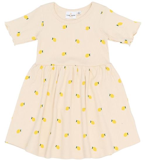 The New Kjole - Rib - TnstSmilla - Gardenia m. Citroner