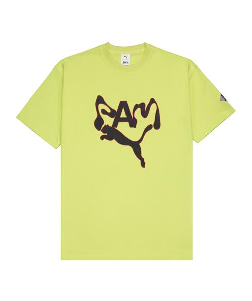 PUMA Bluser & t-shirts  lime / rød / sort