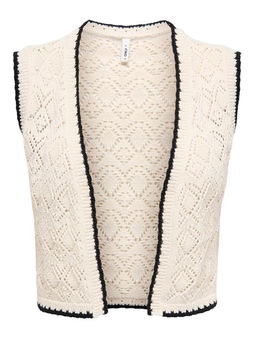 ONLY Strikvest 'ONLlyon'  ecru / sort