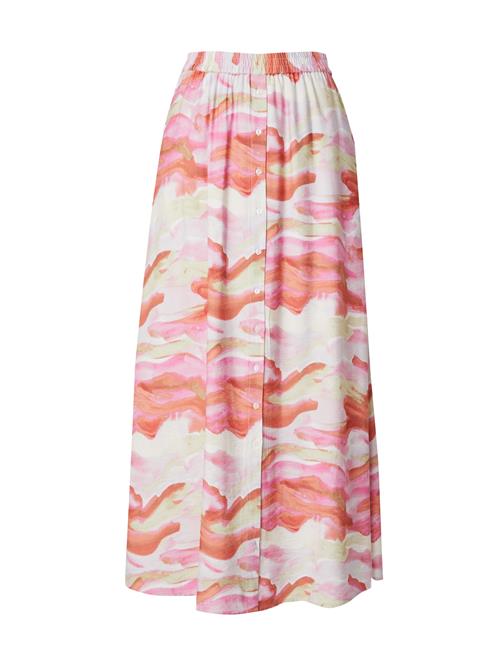 YAS Nederdel 'YASAROLA'  lysegul / orkidee / rød / orangerød