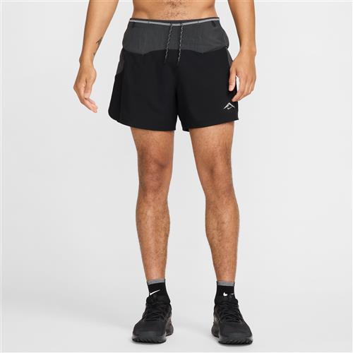 Nike Trail Second Sunrise Dri-FIT ADV-løbeshorts med indershorts (13 cm) til mænd - sort