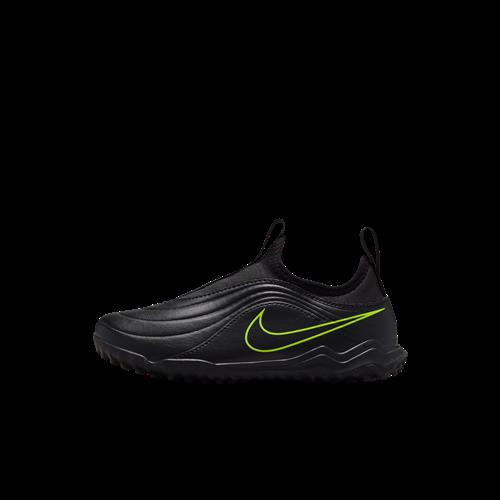 Nike Jr. Tiempo Maestro Flex High Top-fodboldsko til grus til mindre børn - sort