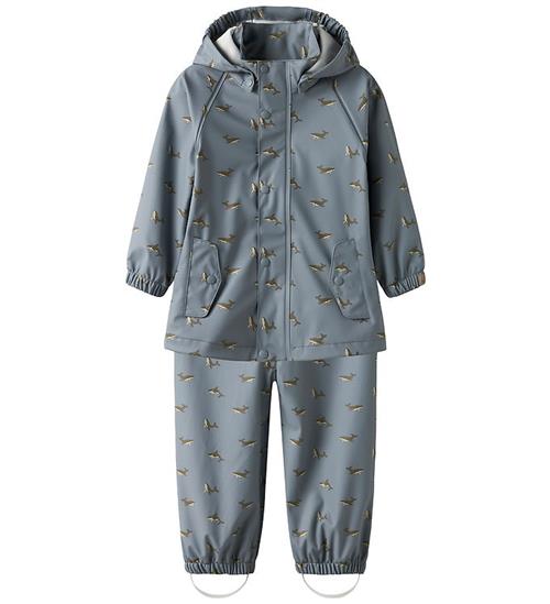 Lil' Atelier Regntøj m. Seler - PU - NmmLaDry10 - Tradewinds/Wha