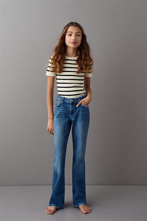 Gina Tricot - Bootcut jeans - Bootcut jeans til piger 9–14 år - Blå - 146 - Pige