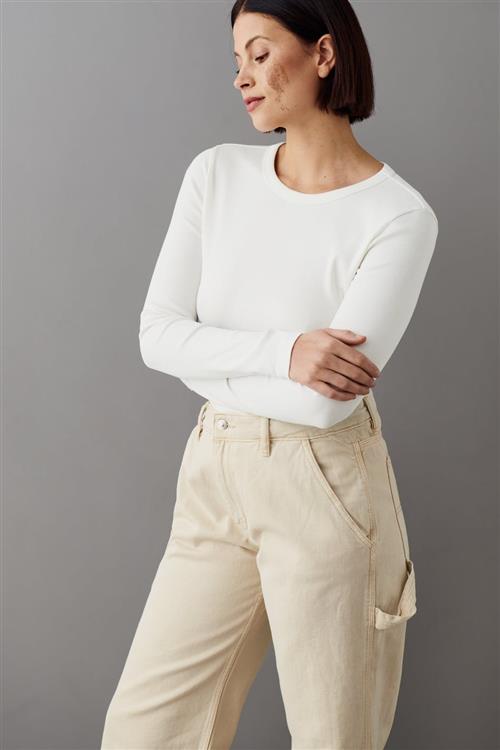 Gina Tricot - Carpenter jeans - Cargobukser - Beige - 36 - Dame