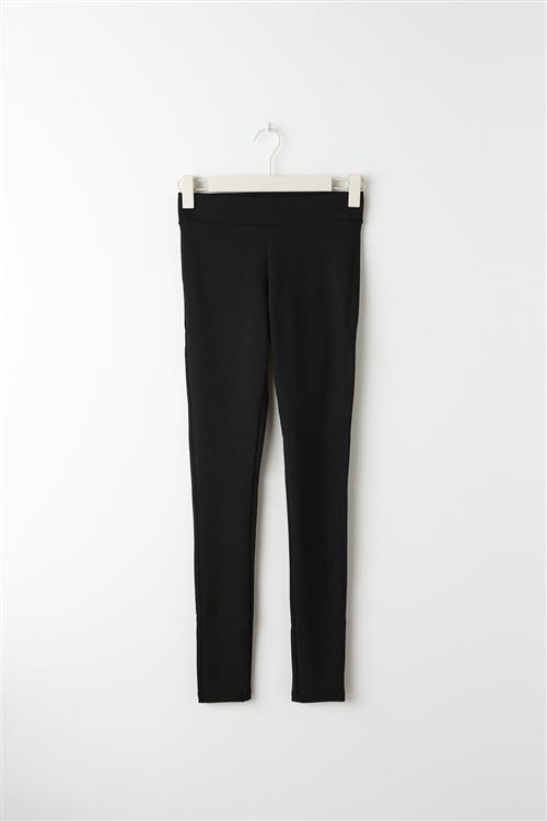 Gina Tricot - Punto di roma leggings - Leggings - Sort - XL - Dame