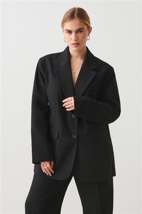 Gina Tricot - Oversized blazer - Blazere - Sort - M - Dame