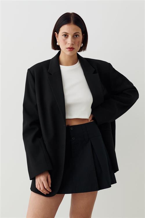 Gina Tricot - Metsi skirt - korte nederdele - Sort - L - Dame