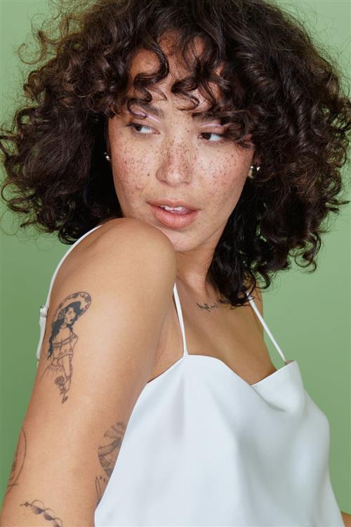 Gina Tricot - Satin singlet - Tanktops - Hvid - L - Dame