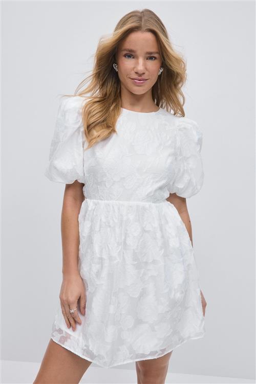 Gina Tricot - Floral dress - korte kjoler - Hvid - 34 - Dame