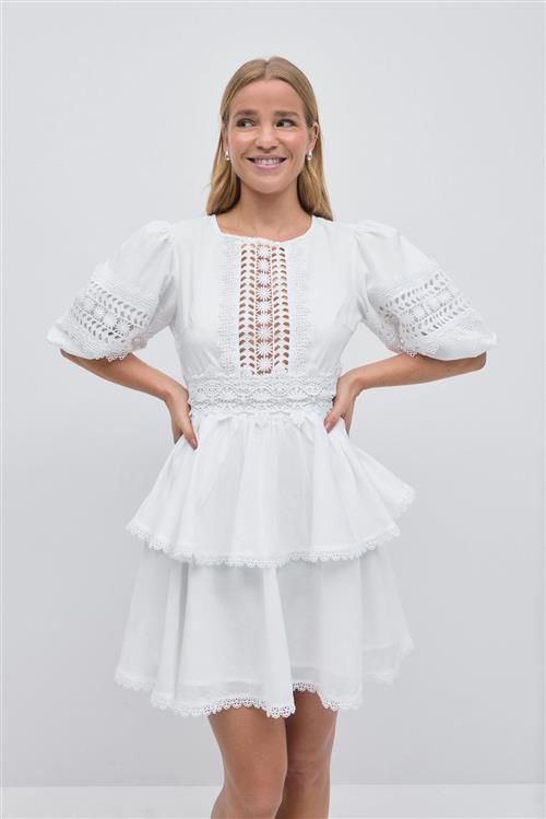 Gina Tricot - Mini dress - korte kjoler - Hvid - 38 - Dame