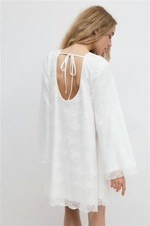 Gina Tricot - Lace dress - korte kjoler - Hvid - S - Dame