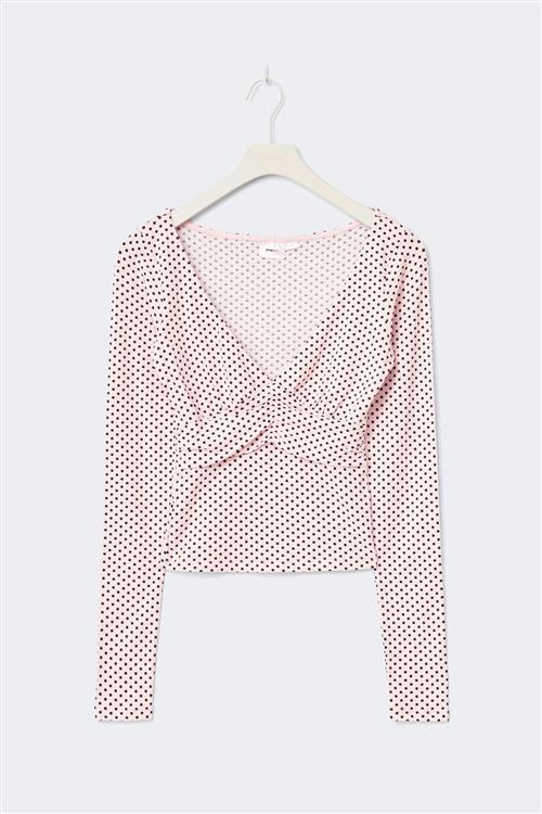 Gina Tricot - 14+ ruched top - Toppe - Lyserød - S - Dame