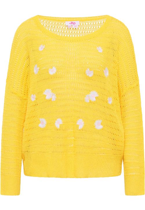 MYMO Pullover  gul / lyserød / hvid