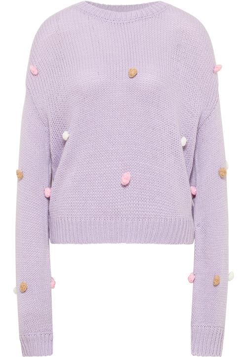 MYMO Pullover 'Nolie'  camel / pastellilla / lyserød / uldhvid