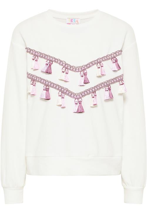 IZIA Sweatshirt 'Hoona'  lilla / lyserød / hvid