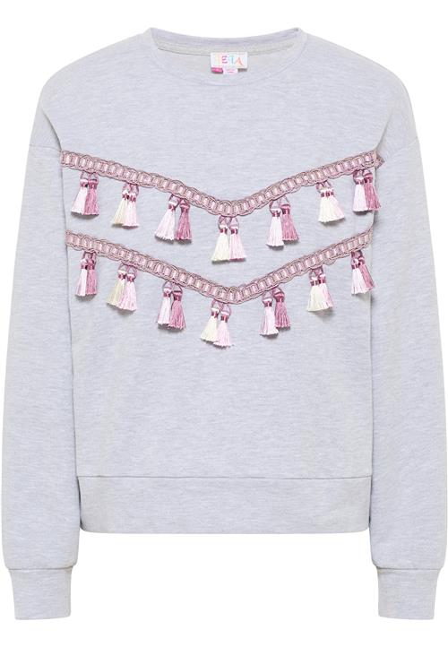 IZIA Sweatshirt  grå-meleret / gammelrosa / uldhvid