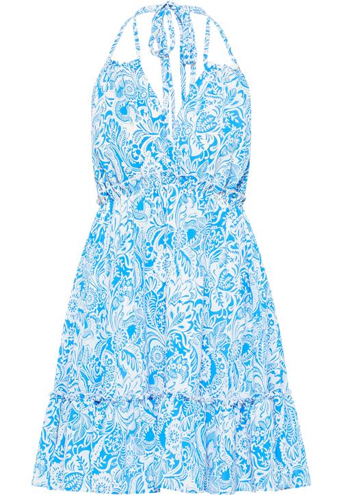 IZIA Sommerkjole  lyseblå / hvid