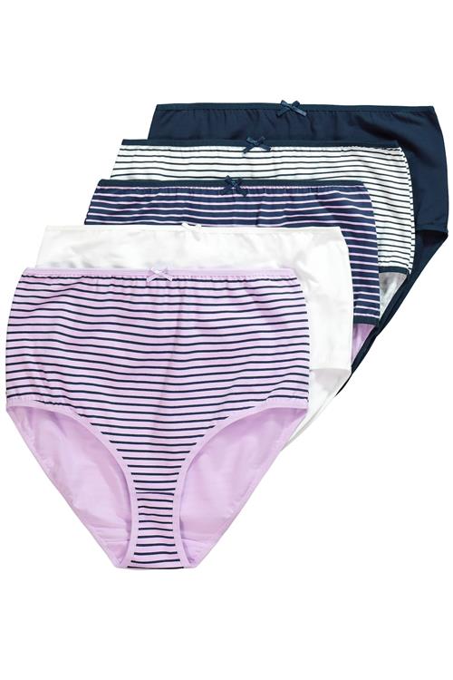 Ulla Popken Slip  natblå / lavendel / hvid