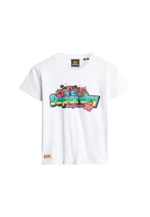 Superdry & Co Shirts 'Cali'  gul / grøn / pink / hvid