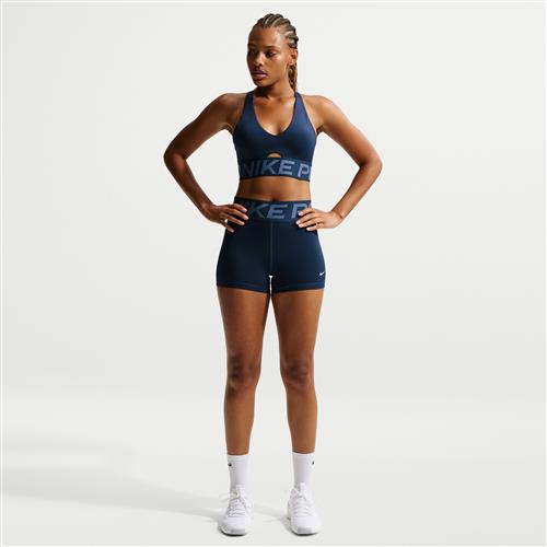 Nike Pro Sculpt-cykelshorts med høj talje til kvinder (7,6 cm) - blå