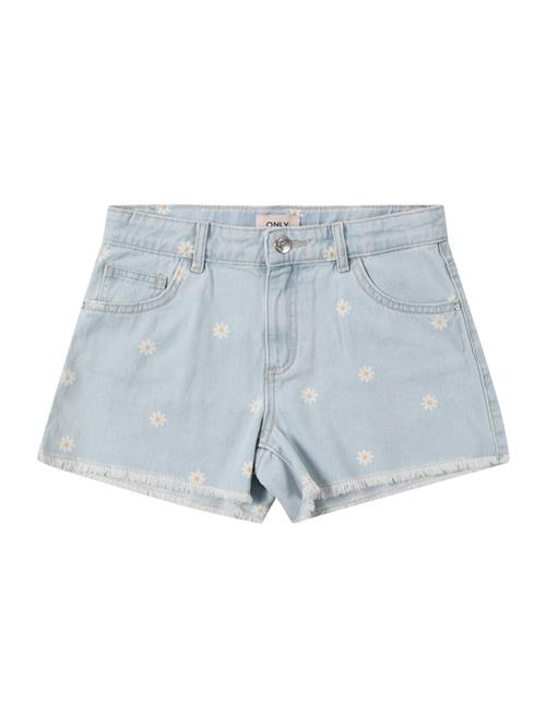 ONLY GIRLS Jeans 'GROBYN'  lyseblå / gul / hvid