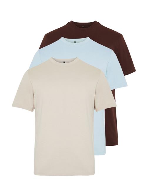Trendyol Bluser & t-shirts  beige / pastelblå / choko