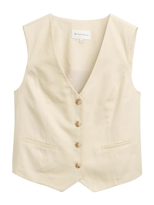 TOM TAILOR Jakkesætsvest  champagne