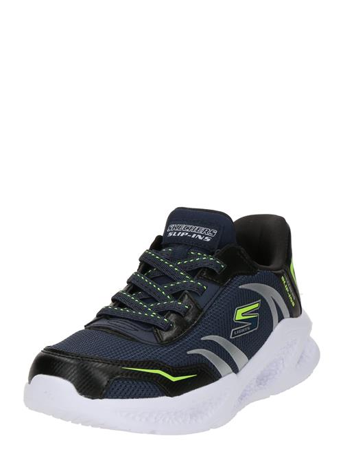 SKECHERS Sneakers 'METEOR-LGIHT-BRISK'  navy / grå / lysegrøn / sort