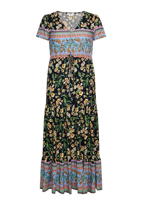 usha FESTIVAL Sommerkjole  azur / græsgrøn / orange / lys pink / sort