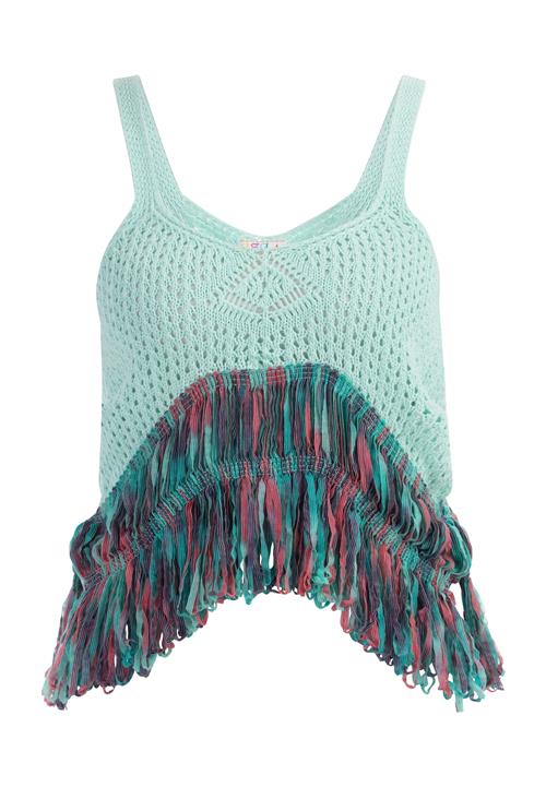 IZIA Sticktop  turkis / pastelblå / bær / pastelrød