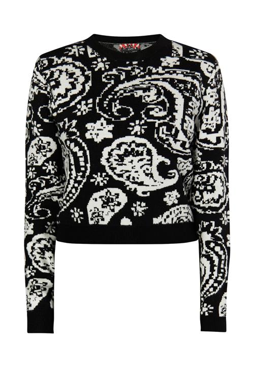 myMo ROCKS Pullover 'Blonda'  sort / hvid