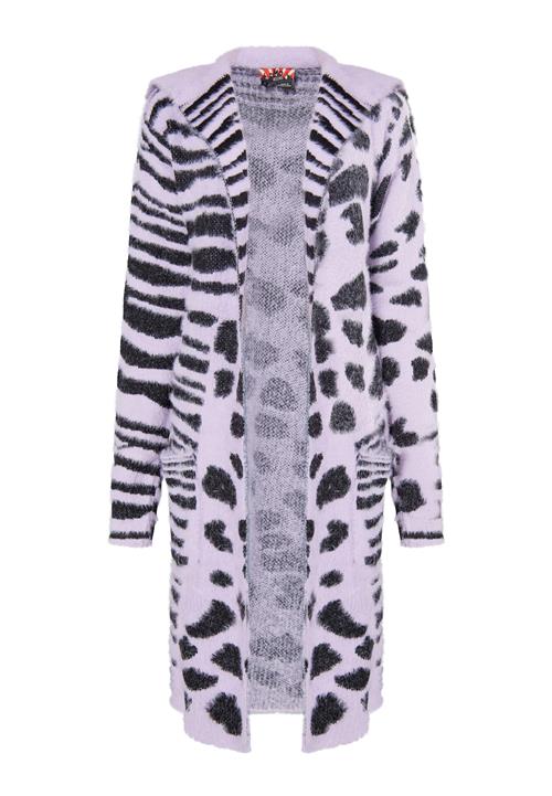 myMo ROCKS Cardigan 'Blonda'  pastellilla / sort