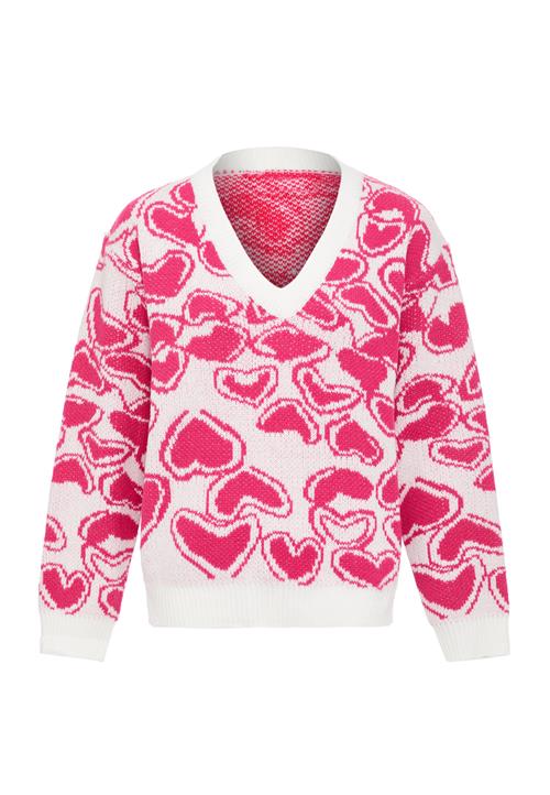 FENIA Pullover  fuchsia / hvid