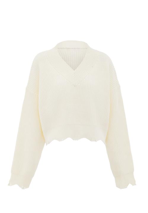 Gaya Pullover  uldhvid