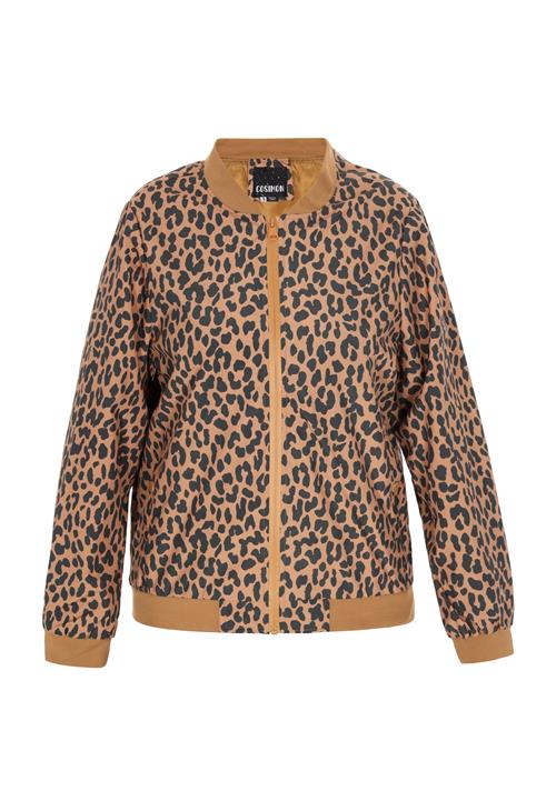 COSIMON Overgangsjakke  lysebrun / sort