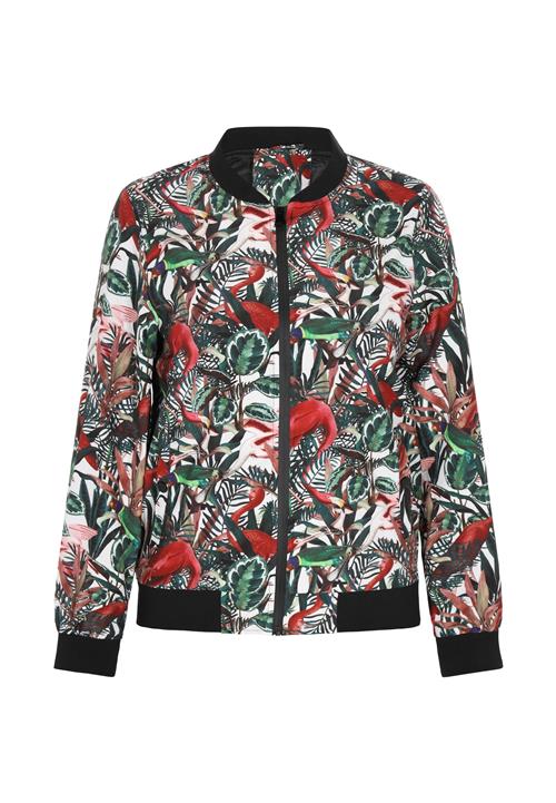 beach budz Overgangsjakke  ecru / mørkegrøn / rød / sort