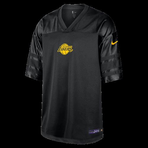 Los Angeles Lakers Courtside Nike Dri-FIT NBA-trøje til mænd - sort