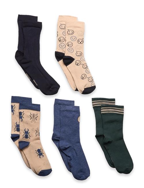 Minymo | Socks W. Pattern (5-Pack) | 15\18