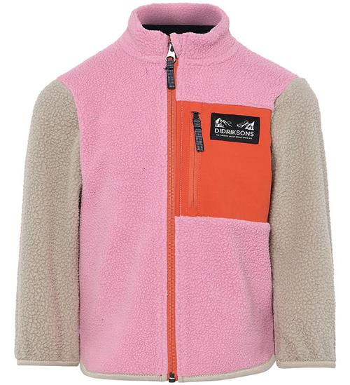 Didriksons Fleecejakke - Teddy - Anten - Light Heather Pink