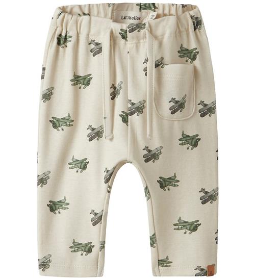 Lil' Atelier Bukser - NbmLayo - Loose - Coconut Milk/Airplane