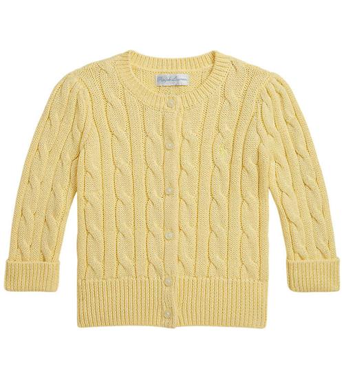 Polo Ralph Lauren Cardigan - Strik - Bird Yellow/Metallic