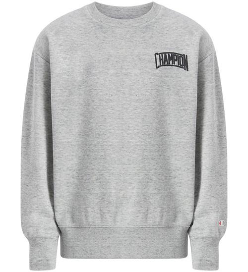Champion Sweatshirt - Grey Melange m. Logo