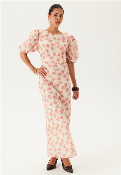 Bubbleroom Occasion Structured Puff Sleeve Ankle Dress