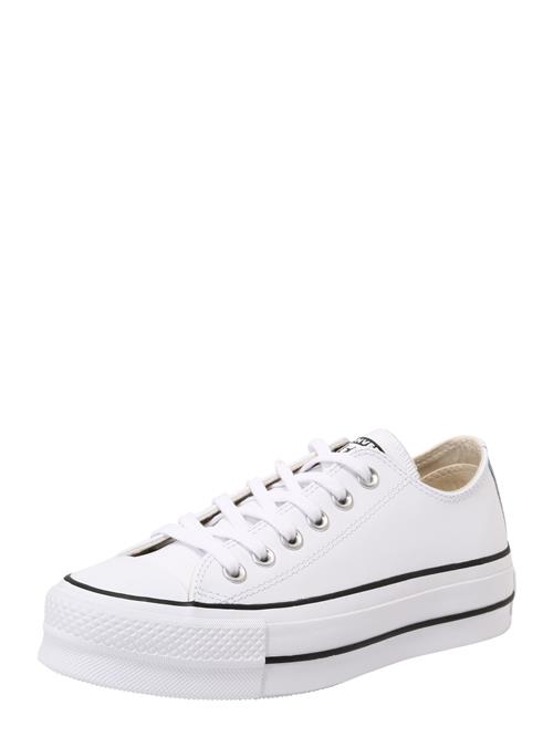 CONVERSE Sneaker low 'CHUCK TAYLOR ALL STAR LIFT PLATFORM LEATHER'  hvid