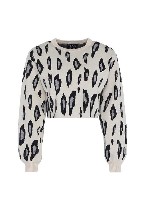 FENIA Pullover  ecru / lysegrå / sort